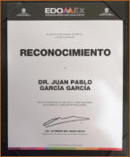 “Por su invaluable espíritu de servicio y gran dedicación para preservar la salud de los mexiquenses”